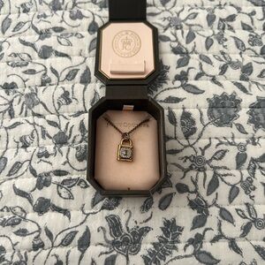 Vintage Juicy Couture Gold and Silver Lock Necklace